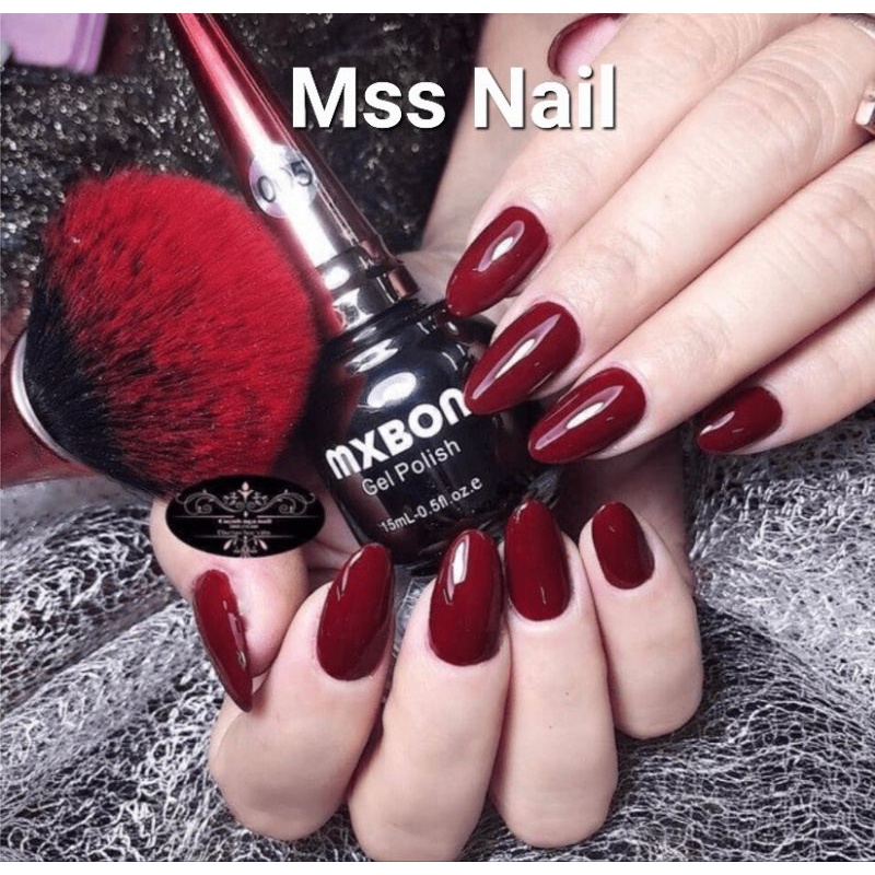 sơn đỏ đô, sơn đỏ mận, sơn gel mxbon đỏ, sơn mxbon, sơn gel