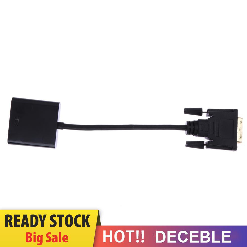Deceble 1080P DVI-D 24+1 to VGA HDTV Converter Monitor Cable for PC Display Card