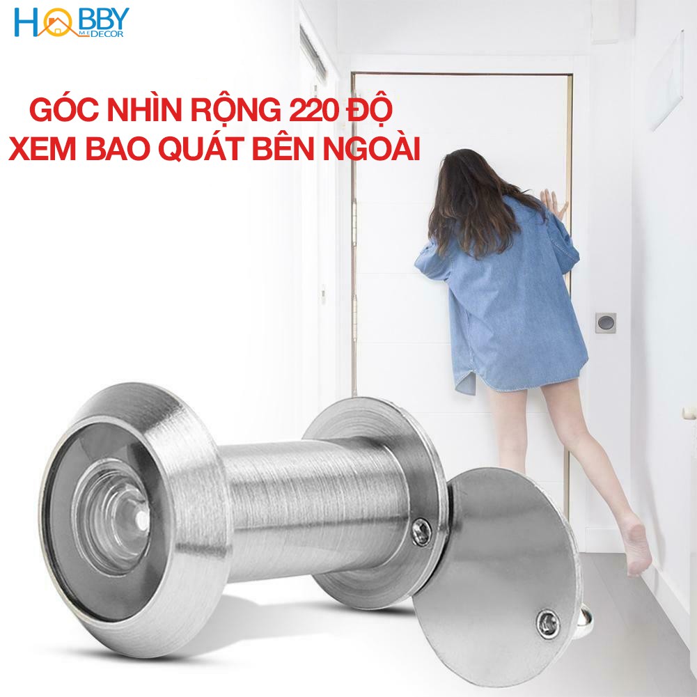 Mắt thần gắn cánh cửa cho khách sạn góc rộng 220 độ đường kính 16mm HOBBY Home Decor MT1