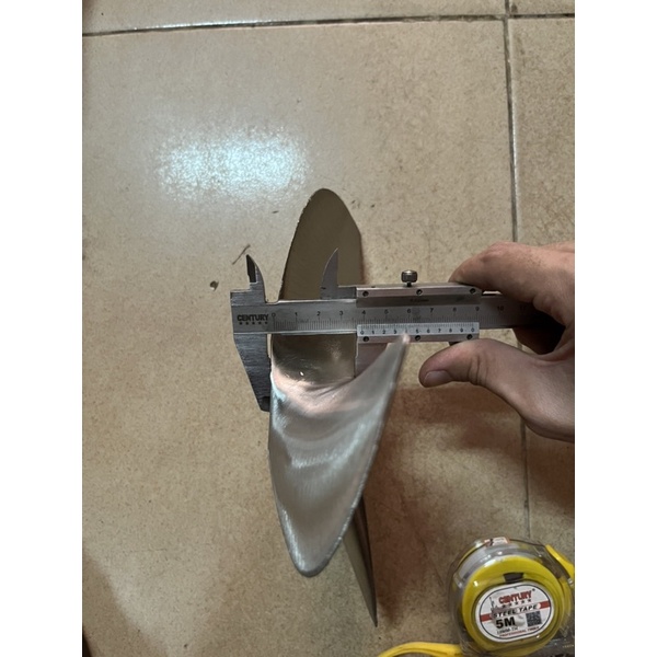 Chân vịt inox máy 3t66 chân vịt 3 cánh inox 304,201 lỗ ren 16mm, 18mm 3 máy piston 66mm