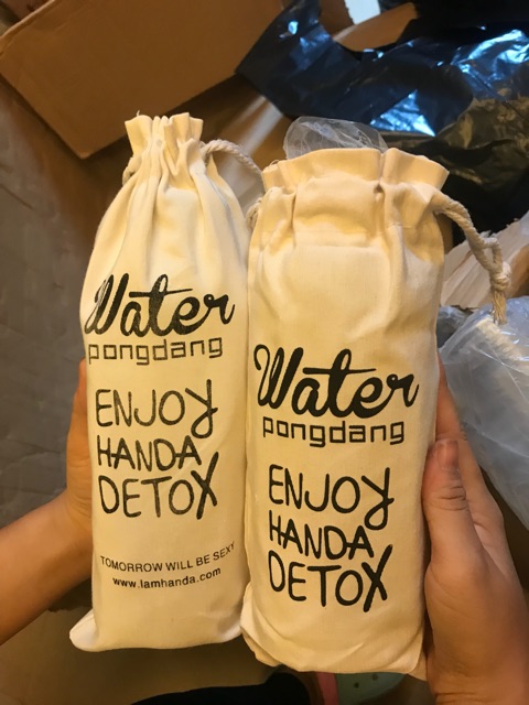 Bình Nhựa PONG DANG Detox 1000ml + tặng kèm túi vải | BigBuy360 - bigbuy360.vn