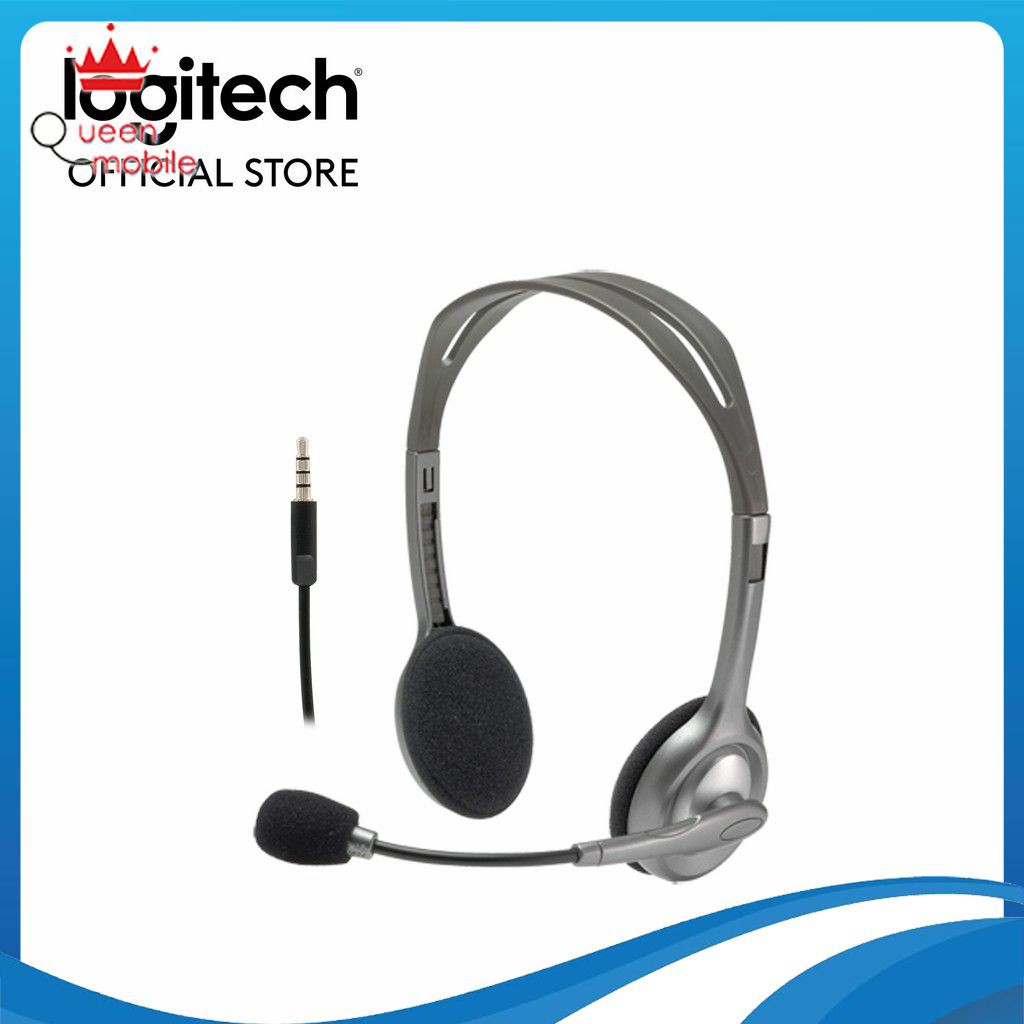 [Trả góp 0% LS] [Mã ELLOGI GIẢM 5% ĐƠN BẤT KỲ]Tai nghe chụp tai LOGITECH H111 (1 Giắc)-Âm thanh nổi