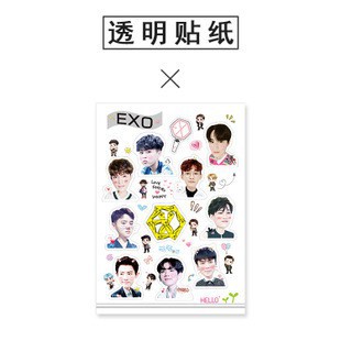 Sticker bts  V  jung kook  exo tfboys tập ảnh hàn quốc thần tượng album sticker ảnh dán anime idol dễ thương