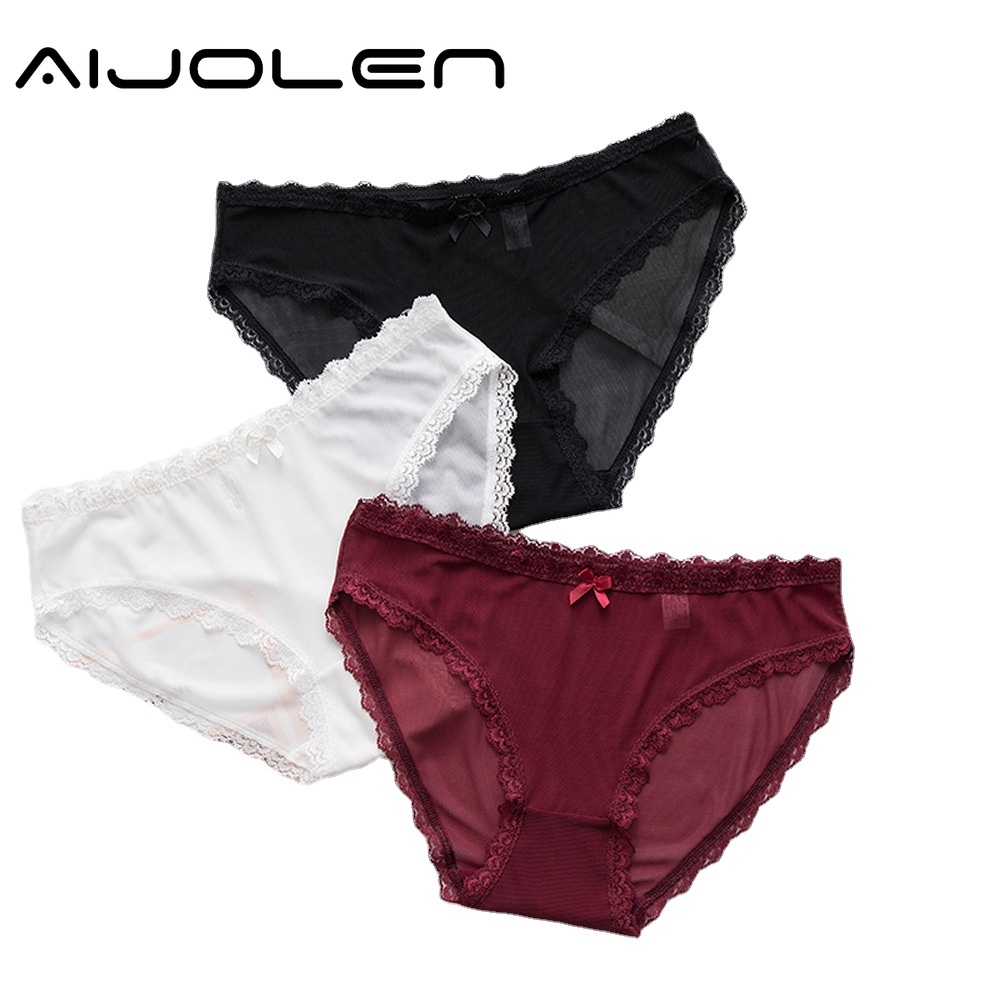 Quần Lót Aijolen Phối Ren Phong Cách Quyến Rũ Dành Cho Nữ