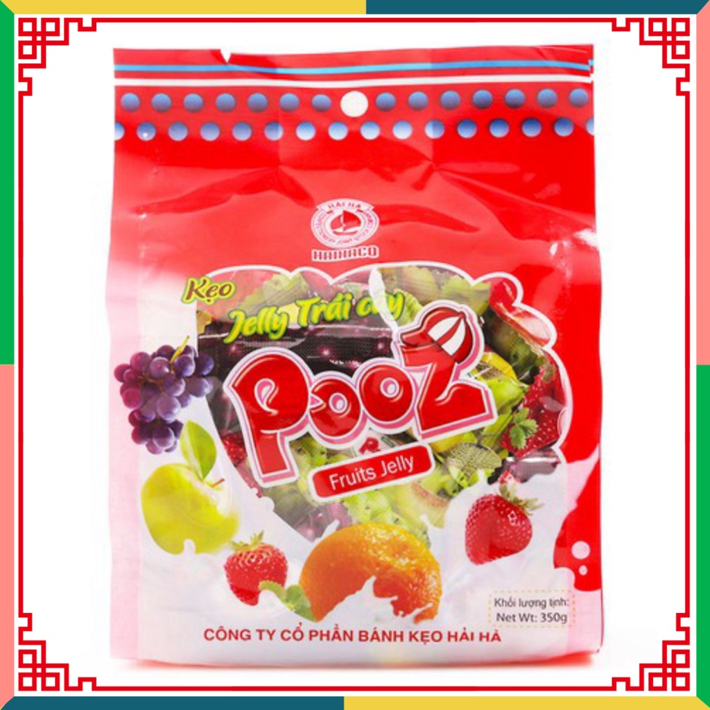 Kẹo Jelly hoa trái Pooz Hải Hà Gói 350g