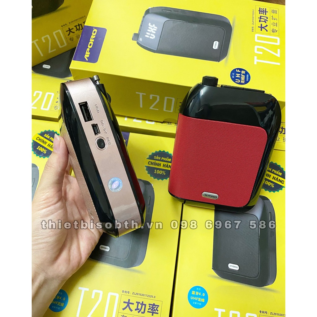 MÁY TRỢ GIẢNG KHÔNG DÂY APORO T9. T20, T30 UHF