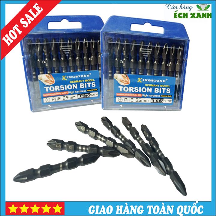 Đầu Bắn Vít 2 Đầu 4 Cạnh,  vít 3 ke  Kích Cỡ 65mm Chất Liệu Thép Hợp Kim Cao Cấp