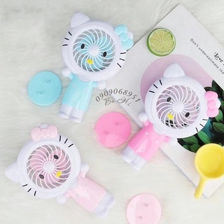 Quạt mini sạc cầm tay kitty cute