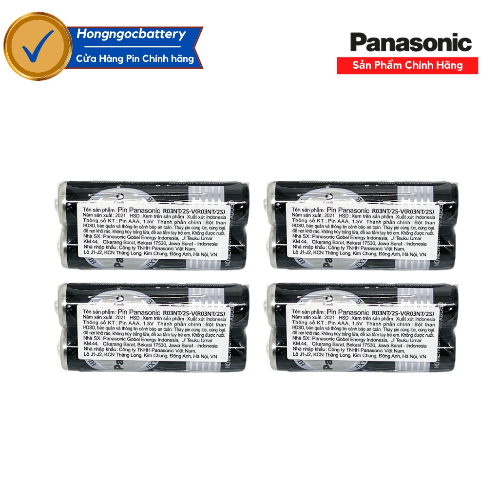 [ GIÁ HUỶ DIỆT ] Bộ 8 Pin AAA ( R03NT/2S ) Panasonic 1,5V Không Chì - Hàng Chính Hãng