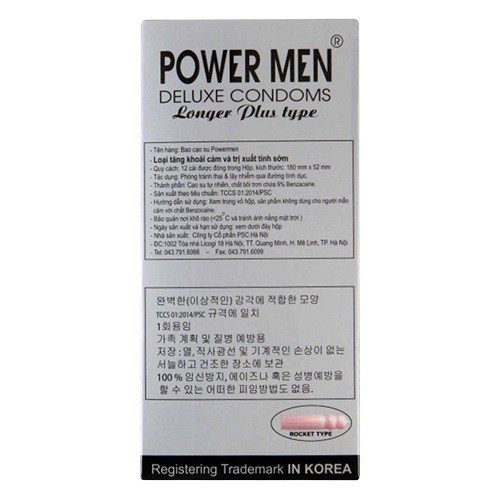 Combo 3 hộp bao cao su Power Men Longer Plus cá ngựa hộp 36 chiếc