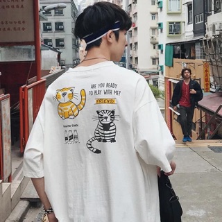 Áo Thun 2 Con Mèo (unisex)