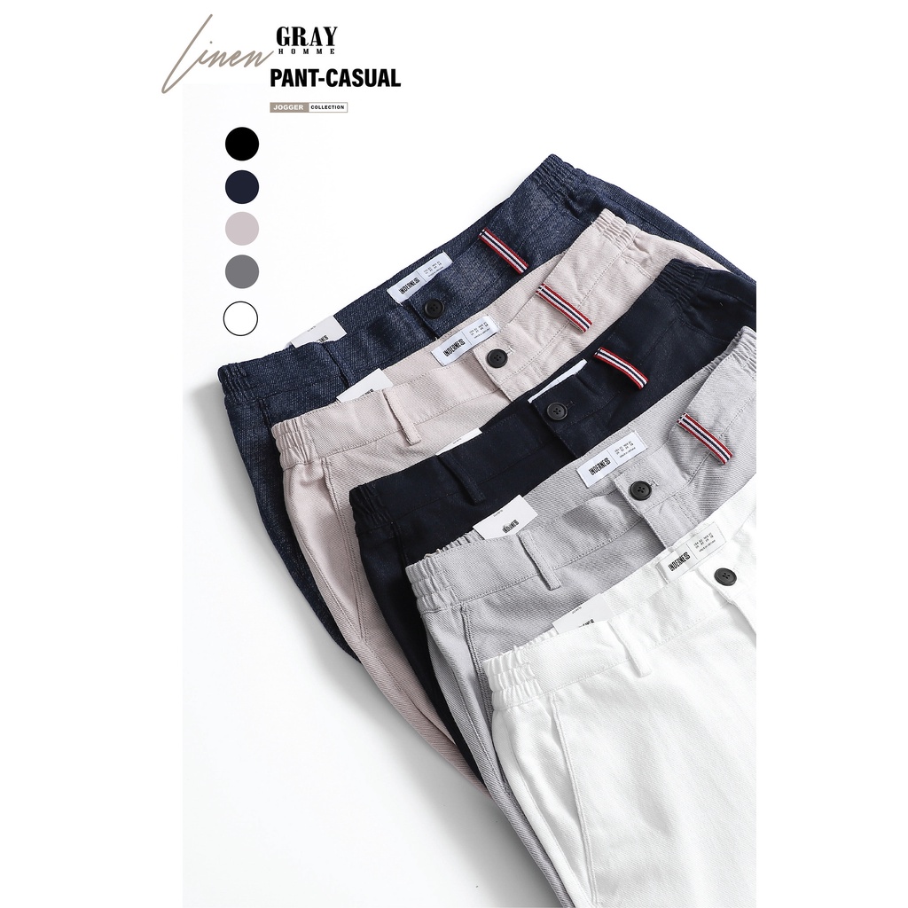 Quần đùi nam phối cạp chun GRAYHOMME short kaki mềm nhẹ, thoáng khí BI110