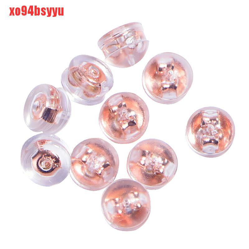 Set 10 nút bịt bông tai mềm trong suốt hữu ích