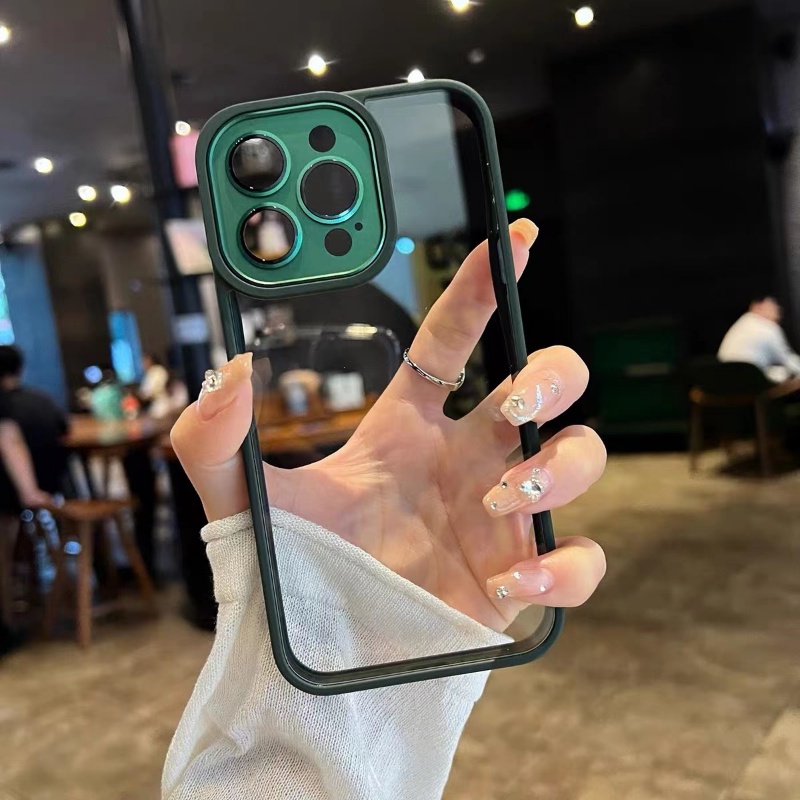 Ốp Điện Thoại iPhone 14 plus 13 12 11 Pro max case ốp lưng điện thoại iphone 14 promax Silicon acrylic Cứng Trong Suốt Chống Sốc Bảo Vệ camera Sang Trọng Cho