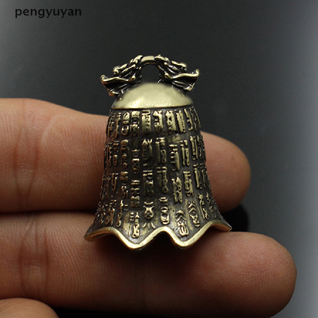 [pengyuyan] Chuông Phật Cầu Nguyện Mini Điêu Khắc Trung Hoa Cổ Điển [Mới]