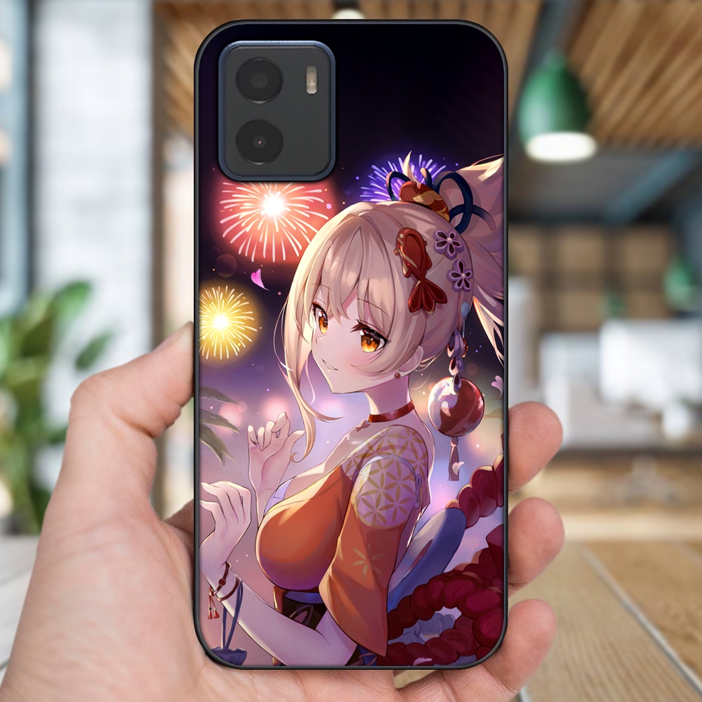 Ốp lưng Vivo Y15s, Y15a viền đen in hình Yoimiya Genshin Impact