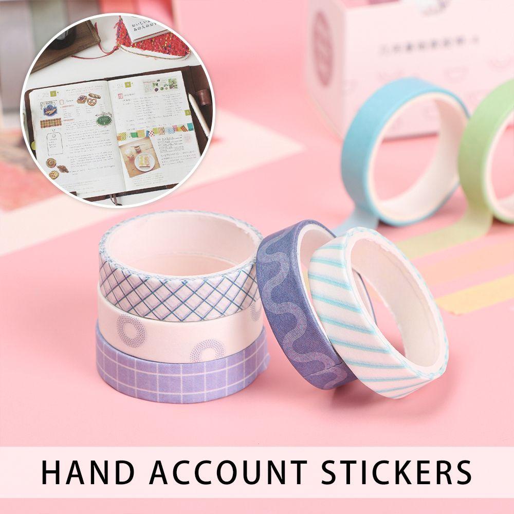 1 Cuộn Băng Dính Washi Với Họa Tiết Hoạt Hình Dùng Trang Trí Scrapbook