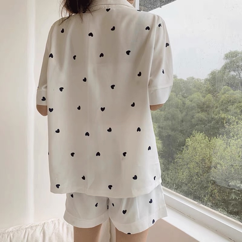 Bộ Đồ Ngủ Pijama Nữ  Dài Tay Form Rộng Gấu Dâu Xinh Xắn