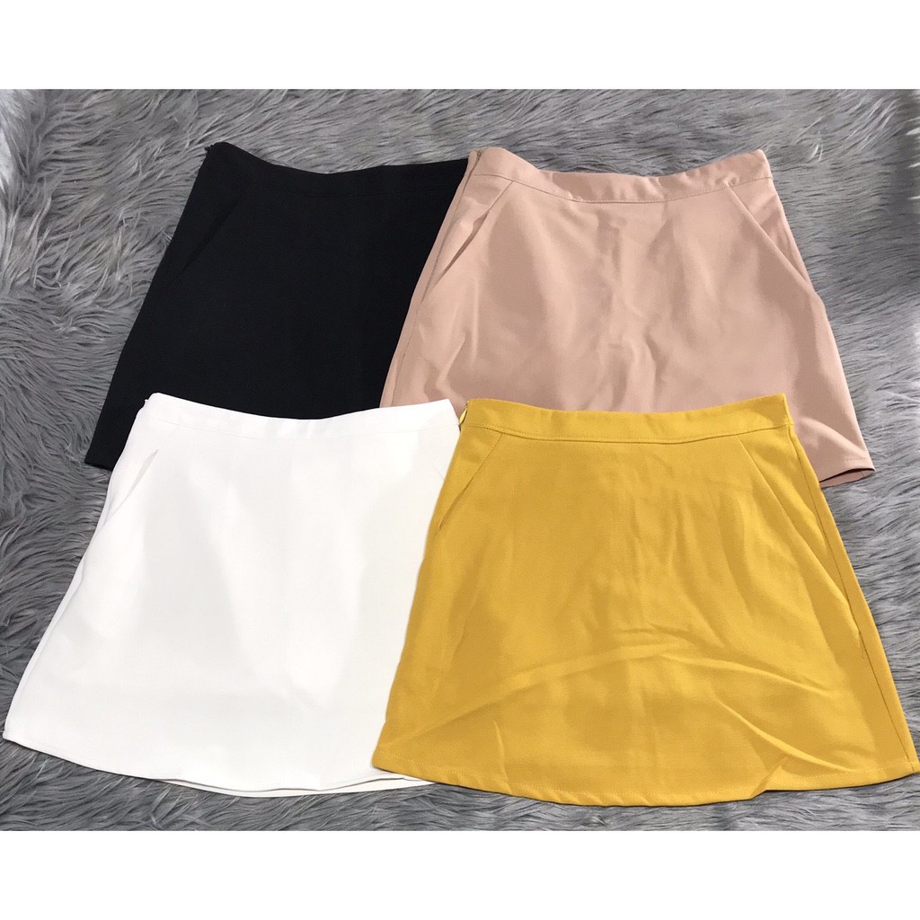 Chân váy ngắn chữ A 2 túi bên cực xinh, hình shop chụp - 25 store