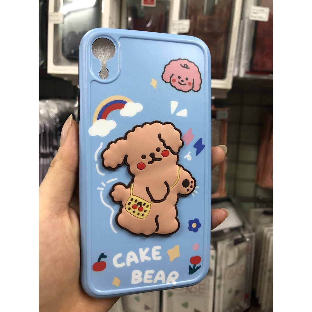 Ốp lưng iphone CUTEỐp GẤU, CHÓ BVC full viền 6 / 6s / 7 / 8 / plus / X / XS / XR / 11 / 12 / MINI / PRO / MAX