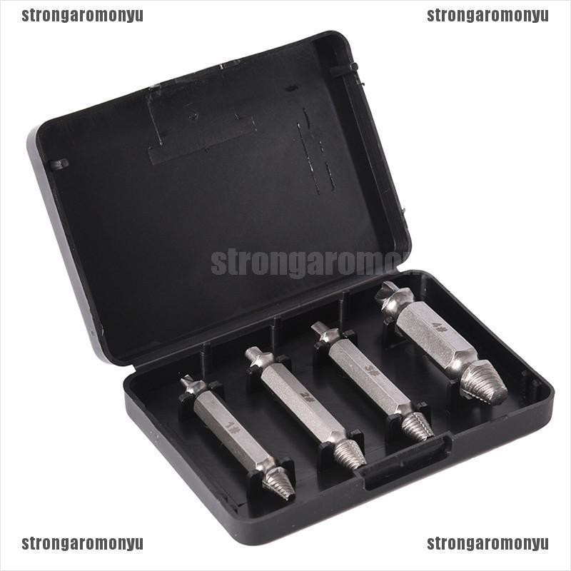 Bộ 4 Mũi Khoan Xoắn Ốc Tốc Độ Kèm Hộp Đựng
