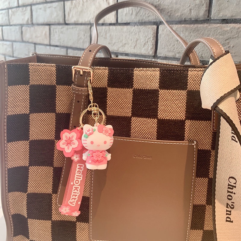 DISNEY Móc Khóa Hello Kitty Dễ Thương Bằng Silicon