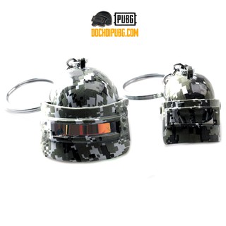 Móc treo chìa khóa mũ 3 rằn ri PUBG