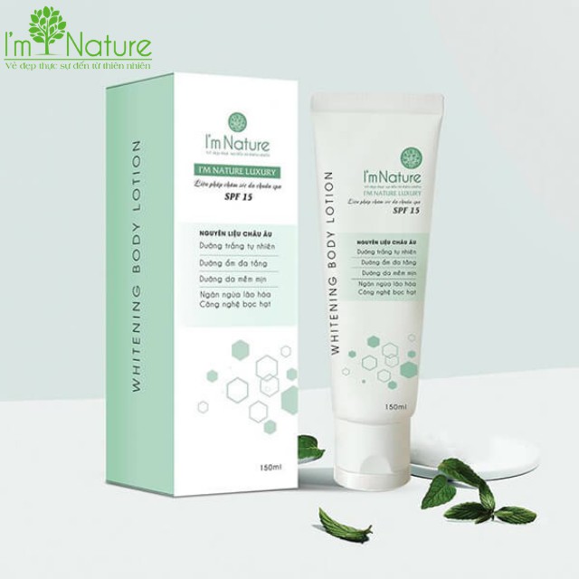 [I'm Nature] Kem Dưỡng Trắng Da Toàn Thân I'm Nature Whitening Body Lotion I'M NATURE 150ml_An Toàn Tuyệt Đối Bà Bầu