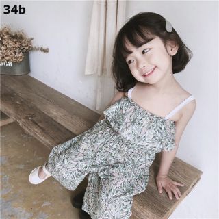 Jumpsuit bé gái diện hè