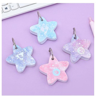 sổ note flashcard hình sao và hoa FC2 sổ note cute