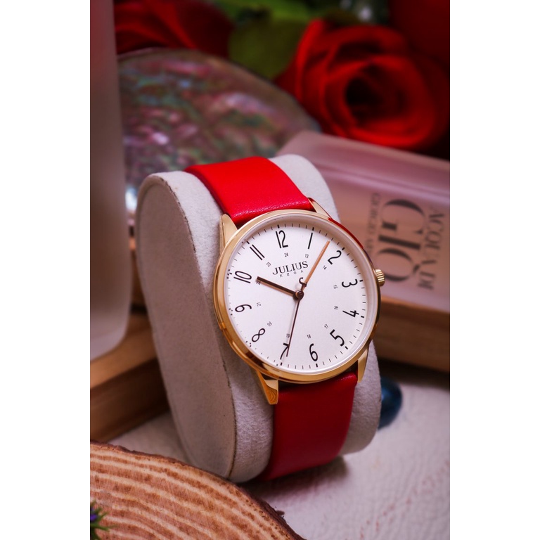 Đồng hồ nữ Julius Hàn Quốc JA-1353 dây da cá tính