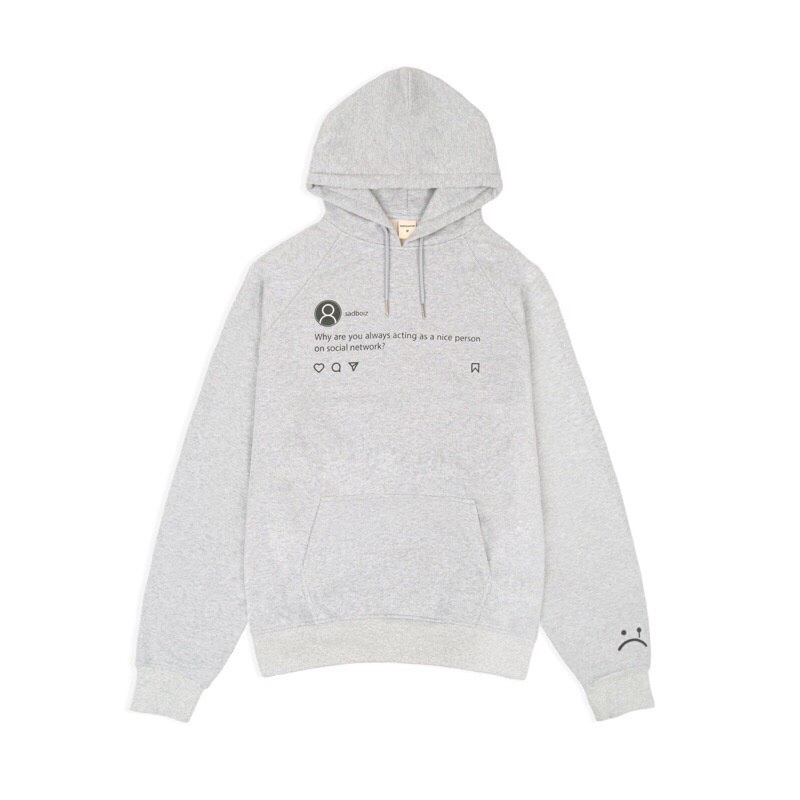 Áo hoodie nỉ mũ nam nữ sadboi sadboiz sadboy sadboizvibes Why are you social network