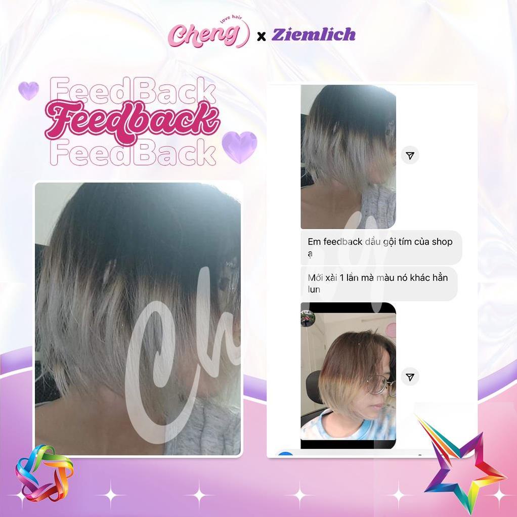 DẦU GỘI TÍM ZIEMLICH, Dầu Gội Khử Vàng, Giữ Màu Cho Tóc Nhuộm Sáng, Tóc Tẩy | Chenglovehair, Chenglovehairs