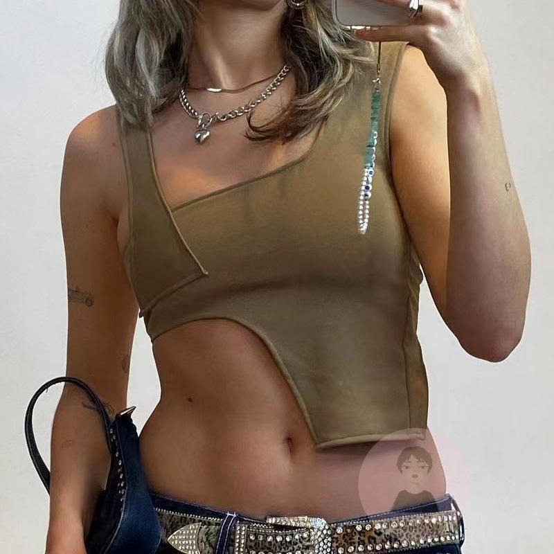 Áo Tank Top Hai Dây Bản Rộng Màu Trơn Thời Trang Mùa Hè Cho Nữ