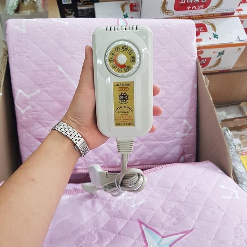 Chăn đệm điện Hàn Quốc cao cấp loại to 135cmx180cm chất liệu cotton