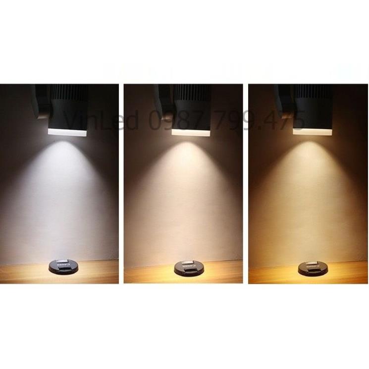Combo 2 đèn rọi ray 20W + 1 thanh ray 1 mét.