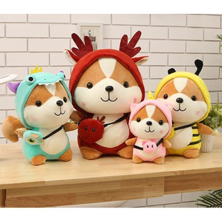 【DOLL-HOOD】Gấu bông chó Shiba cosplay xinh xắn, mềm mại