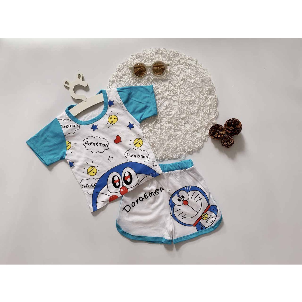 [MẪU MỚI] BỘ DORAEMON GIÁP LĂNG SIÊU CUTE CHO BÉ TRAI VÀ GÁI 8-18KG. XƯỞNG MAY BIBO