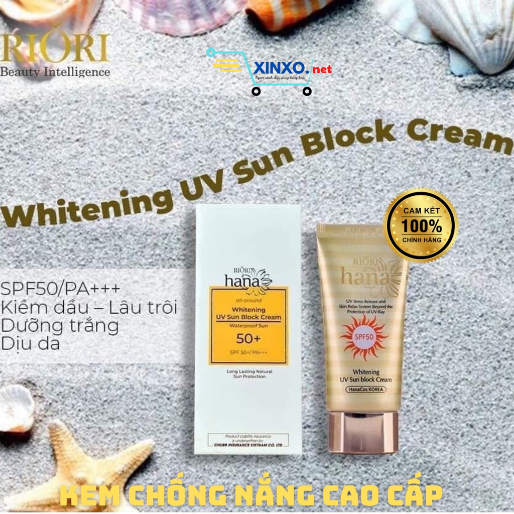 Kem Chống Nắng Cao cấp Dưỡng Trắng Da SPF 50+/ PA+++ RIORI WHITENING UV ...