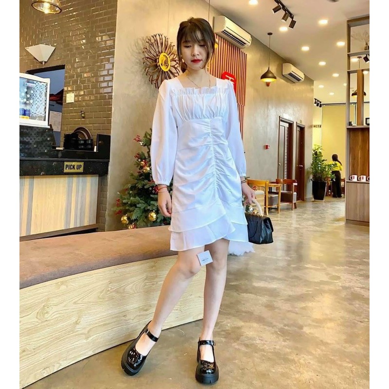 ĐẦM CỔ U VIỀN BÈO RÚT NHÚN LAI TẦNG | BigBuy360 - bigbuy360.vn