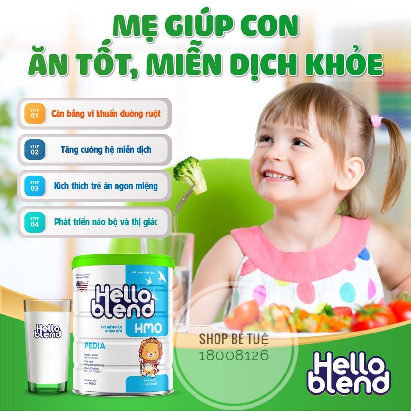 Sữa bột Hello Blend Phát Triển Toàn Diện Cho Bé
