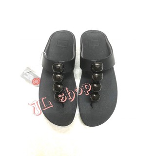 Dép kẹp fitflop 4 hạt đá đen
