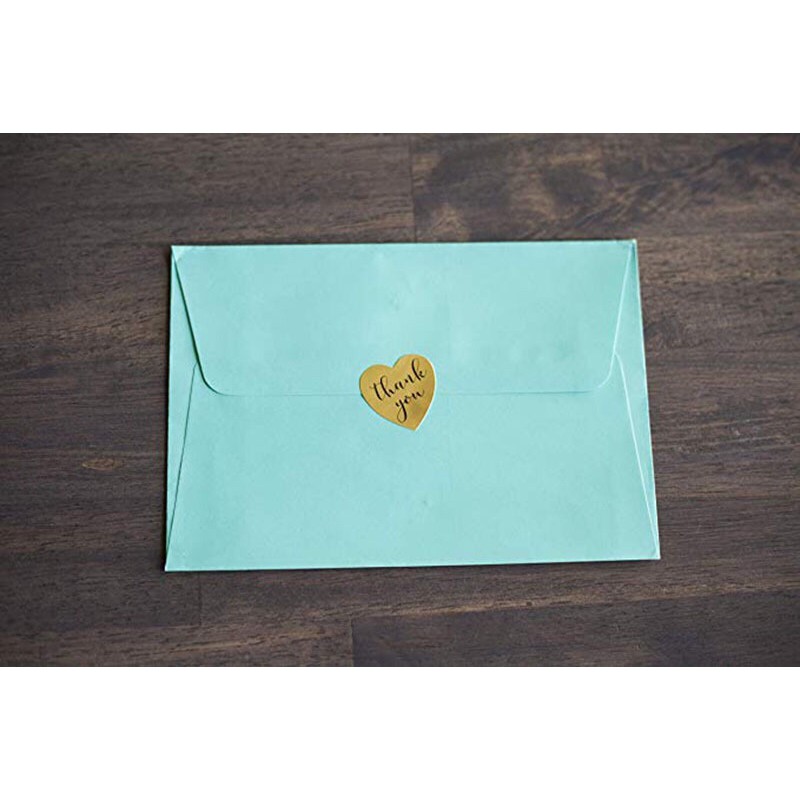 [216] Tem/sticker dán (500 tờ) in chữ “thank you”