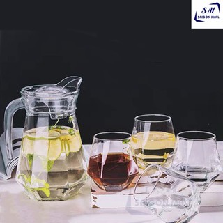 Bộ bình rót và 4 ly thuỷ tinh cao cấp DELI EH1028/L5 đẹp xuất sắc