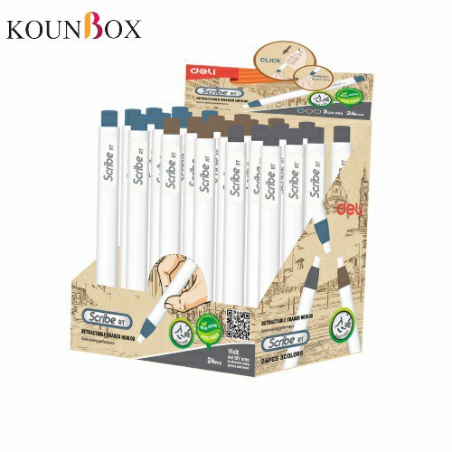 Tẩy bút chì dạng bút kiểu mới Deli H01800 –  Ruột tẩy bút chì Deli H01912