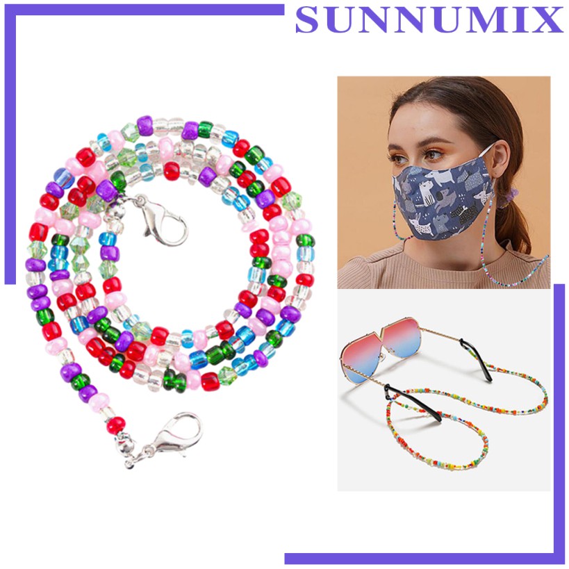 Dây Chuỗi Hạt Tròn Gắn Mắt Kính Chống Trượt Dành Cho Nữ