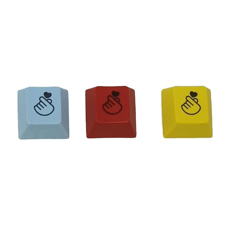 1 nút bàn phím cơ PBT hình trái tim màu cherry Profile R1