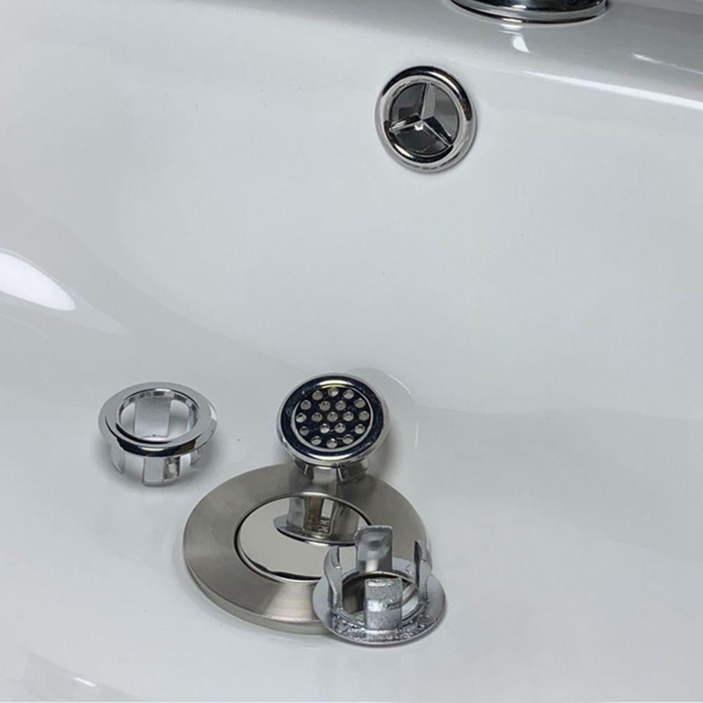 Vỏ Bọc Lỗ Thoát Nước Bồn Rửa Chén Hình Tròn Bằng Chrome Tiện Dụng Cho Nhà Bếp / Phòng Tắm