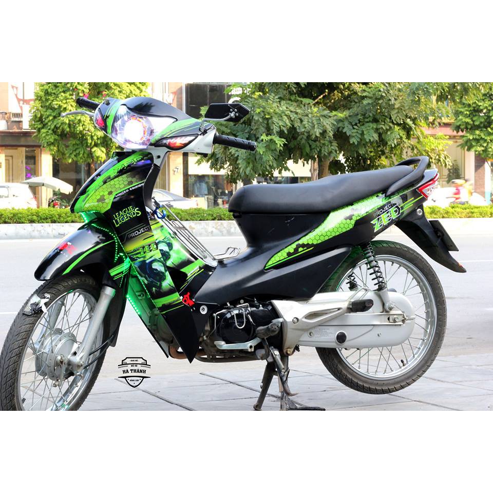 Tem trùm wave Zed Liên Minh Huyền Thoại xanh lá
