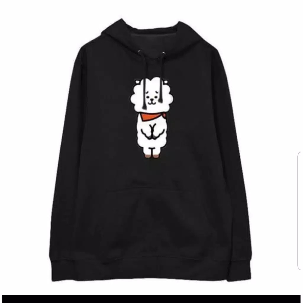 Áo Hoodie In Hình Các Nhân Vật Bt21 Rj Chibi Jungkook Jimin Jin Jhope Rm Suga Taehyung